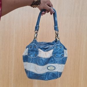 White and Blue Leather D&2